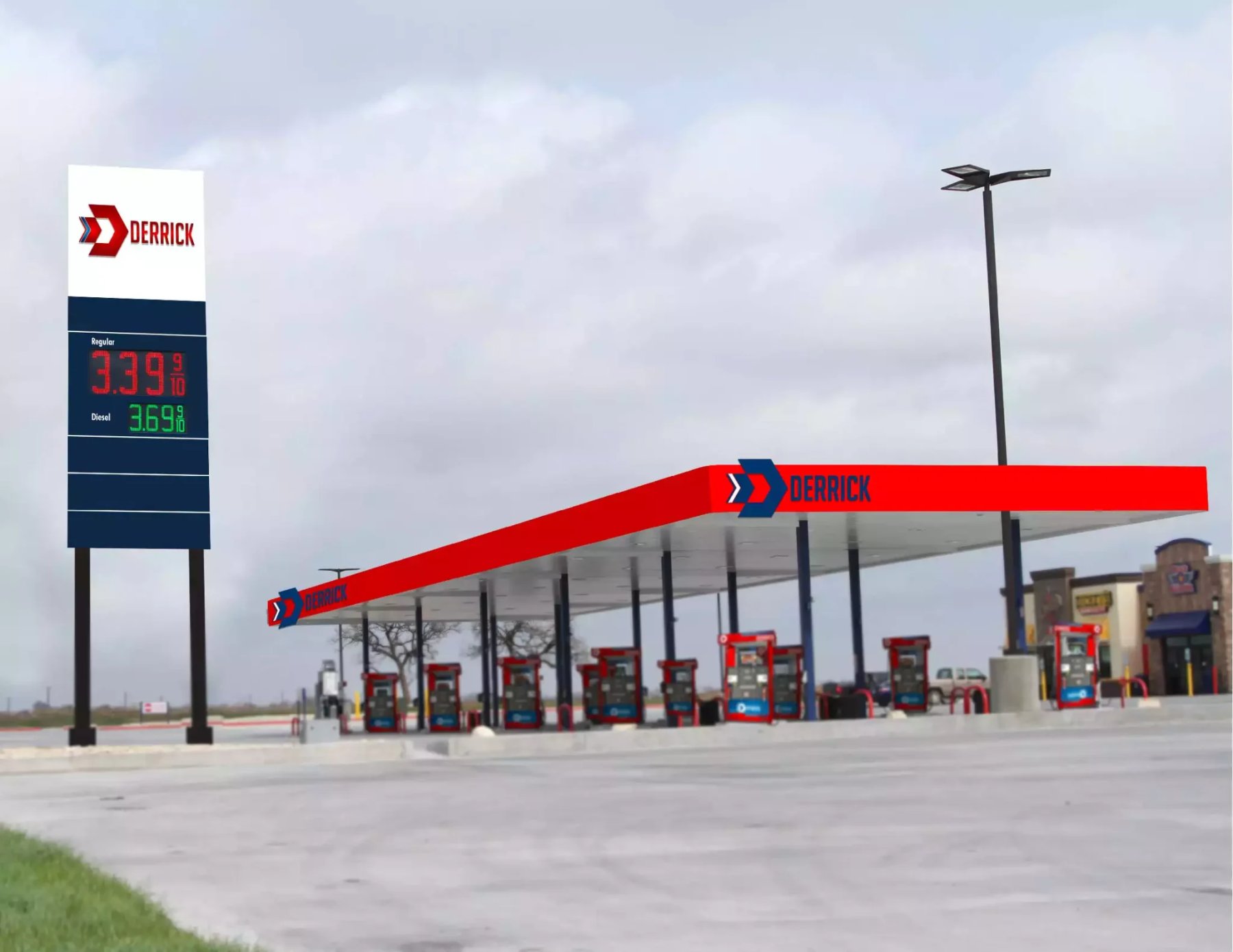 Gas Station Branding by Texas Print Design