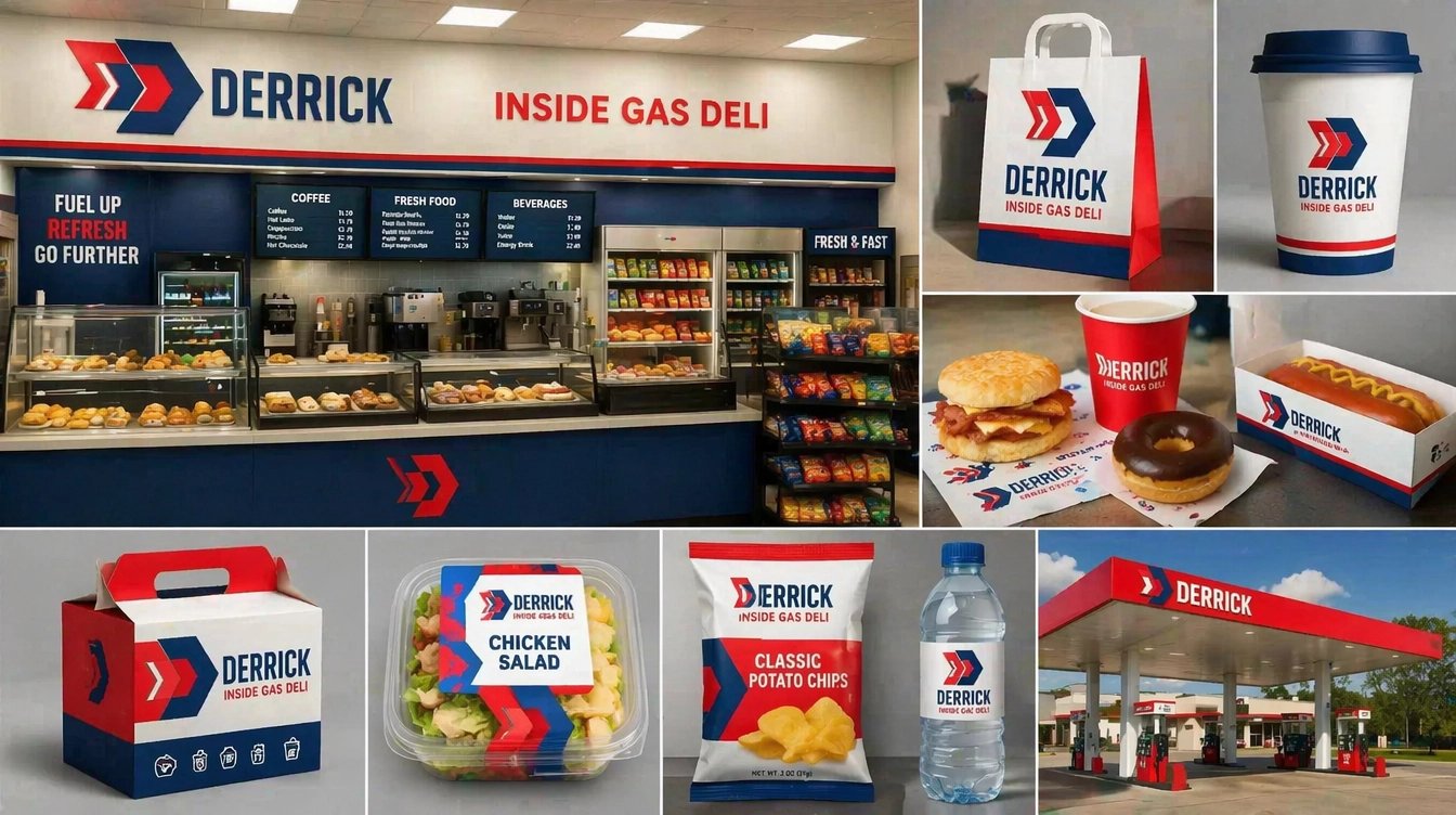 Gas Station Branding by Texas Print Design