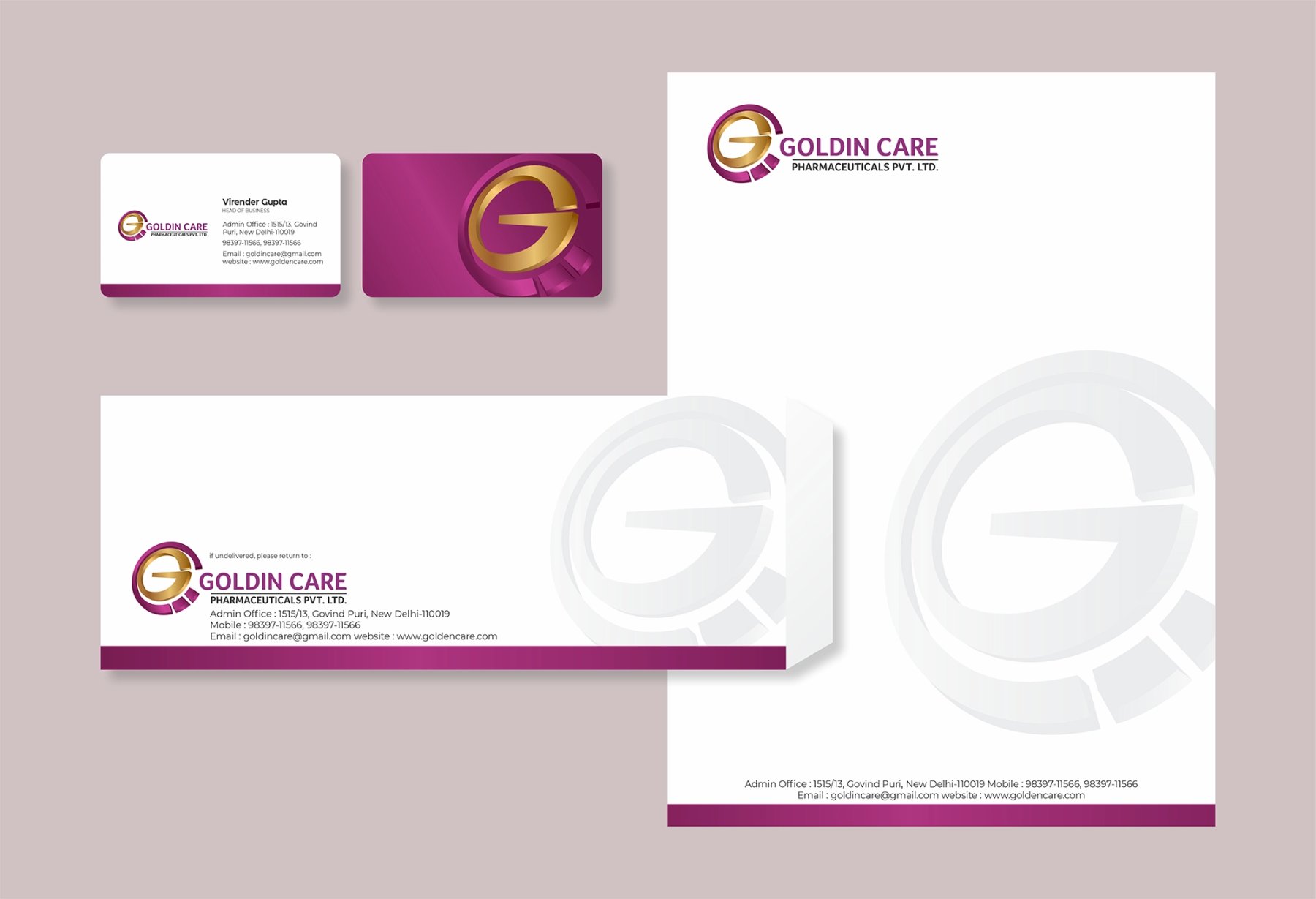 MPower Oil stationery by Texas Print Design