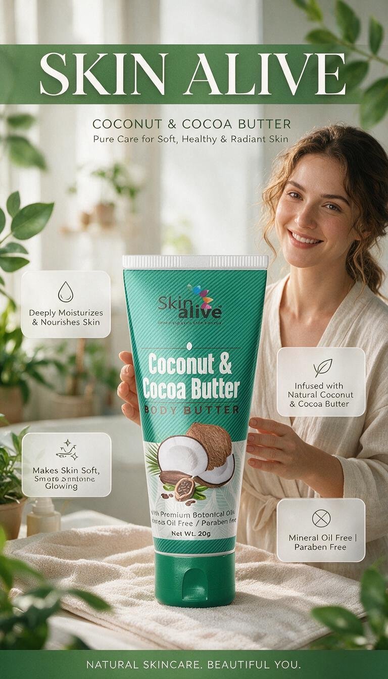 Skin Alive sunscreen packaging by Texas Print Design