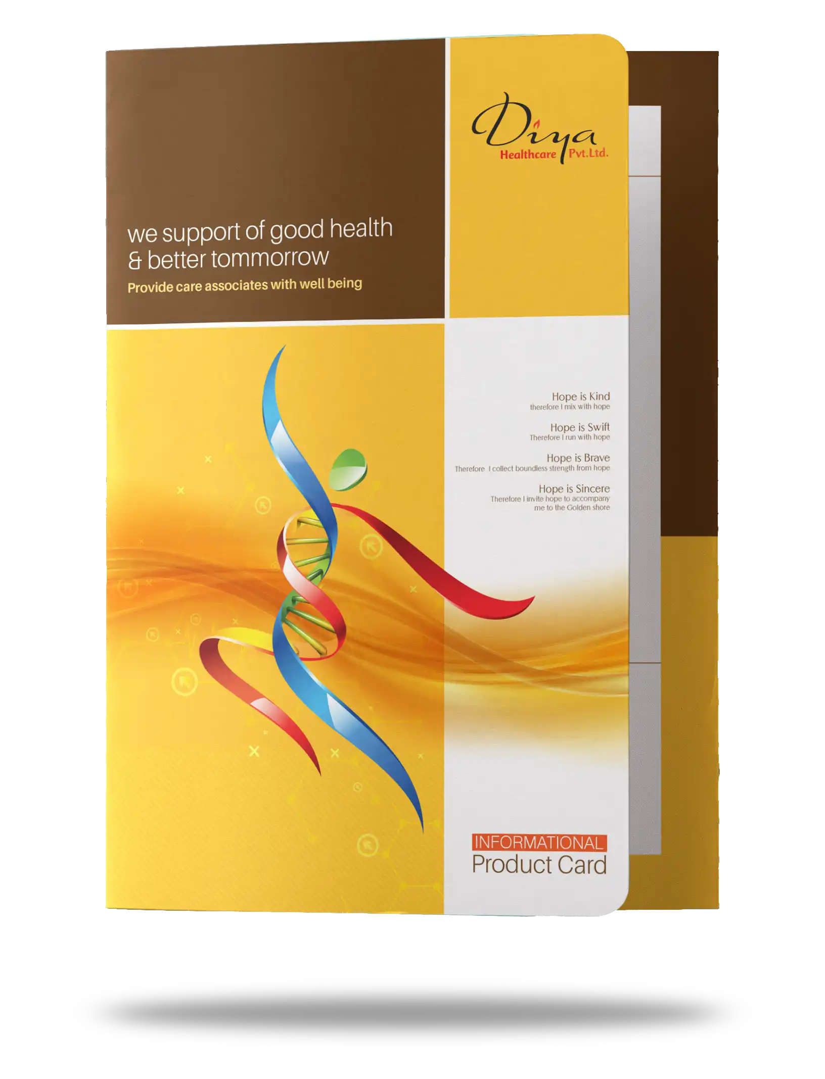 Diya Healthcare brochure print project